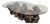 Mid Century Burl Wood Coffee Table For Sale