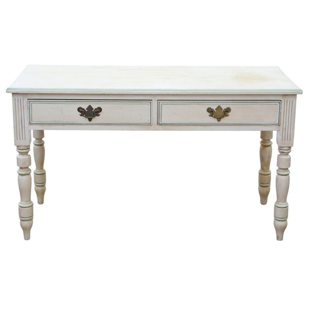 Antique Painted Writing / Kitchen Table with Drawers, 1925, in Good conditions. Designed 1920 to 1949