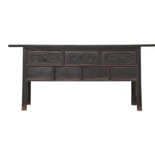 19th Century Chinese Seven-Drawer Console Table For Sale