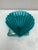 French Green Majolica Shell Dish Vallauris, Circa 1950.