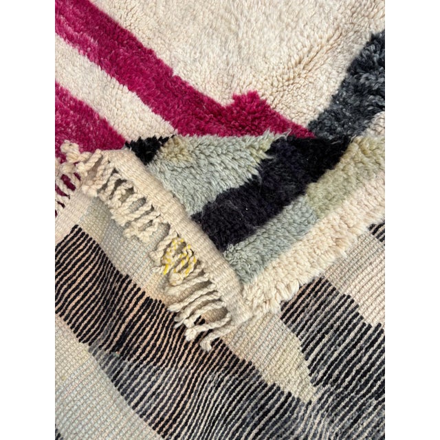 Larg Moroccan Berber Rug M'rirt Carpet For Sale - Image 9 of 10