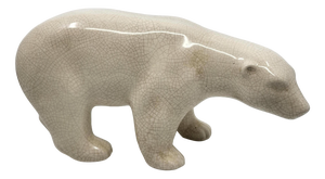 Art Deco Polar Bear in Ceramic from LV Ceram, 1930s