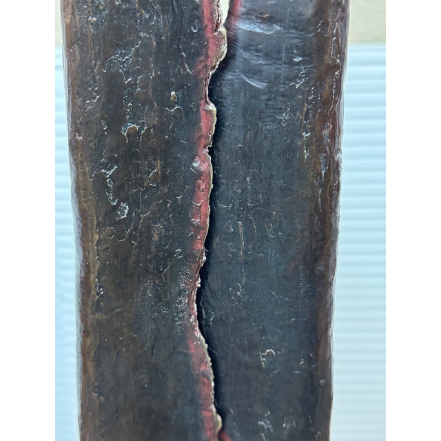 Abstract Cast Metal Blade Sculpture, Unmarked For Sale - Image 12 of 12