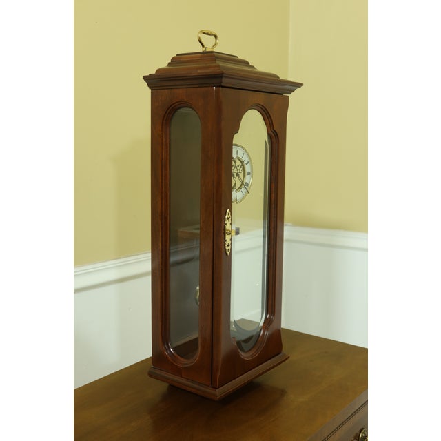 Ethan Allen Cherry Hanging Wall Clock Chairish