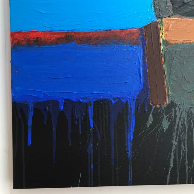 Contemporary Abstract Expressionist Acrylic Painting by Stanley Dean Edwards For Sale In Chicago - Image 6 of 6