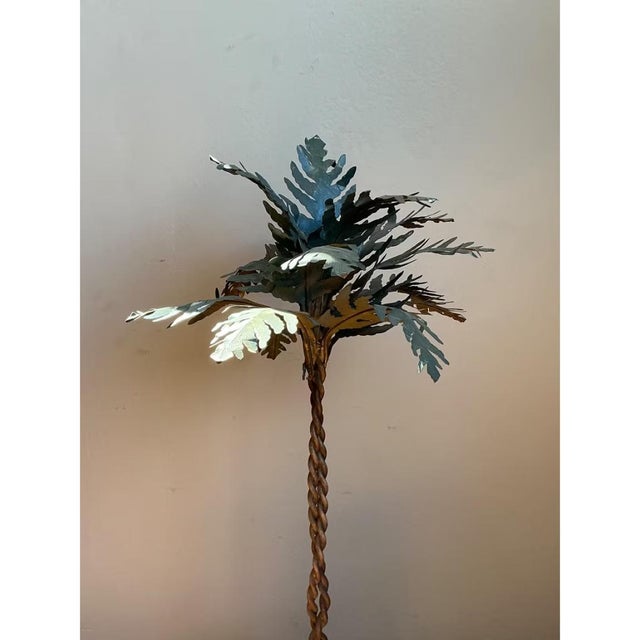 Vintage Decorative Metal Palm Tree For Sale In West Palm - Image 6 of 12