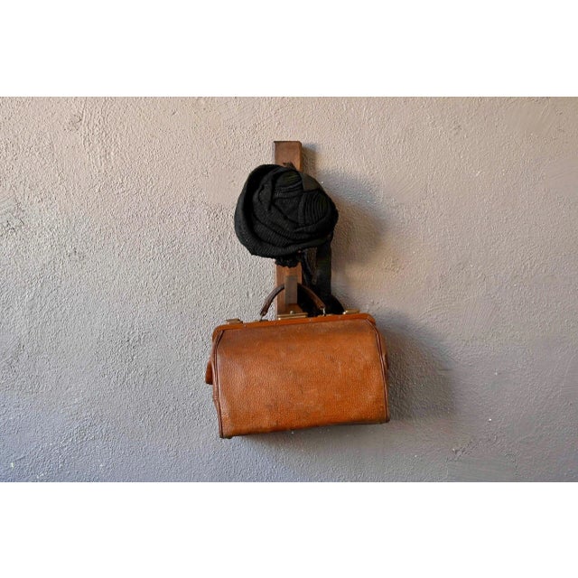 Brutalist Oak Coat Rack For Sale - Image 6 of 6