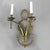 Metal Pair of French Louis XV Laurel Wreath Bronze Double Candle Electric Wall Sconces C1900 For Sale - Image 7 of 12