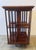 Beautiful Antique Two Tiered Mahogany Bookcase w/Inlay. Square frame, swivels on rollers. Really nice piece. 18.5" x 18.5"...