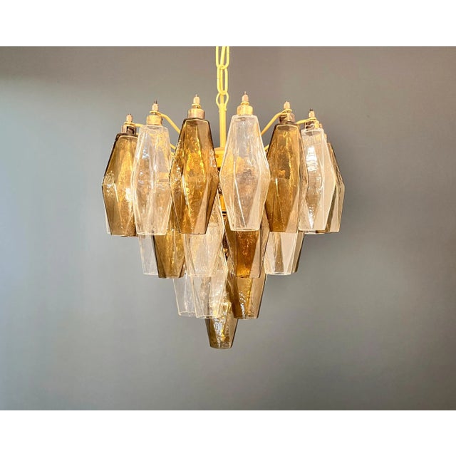 Murano Poliedri Chandelier by Carlo Scarpa, 1990s For Sale - Image 14 of 18