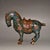 Turquoise Pair of Vintage Chinese Cloisonné Tang Horses With Saddles - Turquoise Ground For Sale - Image 8 of 9