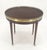 Wood Widdicomb Round Brass Gallery Top Fluted Legs Lamp Side Table on Casters MINT For Sale - Image 7 of 13