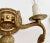 Pair Neoclassic Dolphin Shell Brass Wall Sconces For Sale - Image 9 of 13