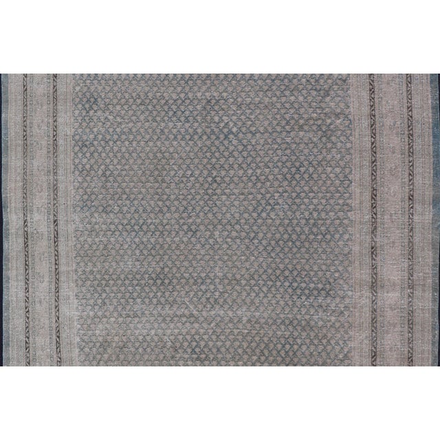 Minimalist Design Antique Persian Tabriz Rug With All-Over Small Scale Design For Sale - Image 4 of 14