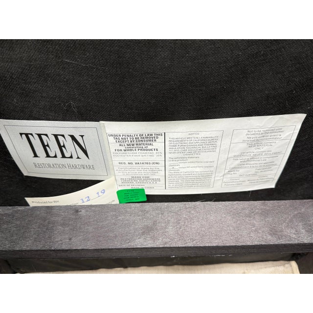 Restoration Hardware Faye Slipcovered Desk Chair on Casters For Sale - Image 12 of 12