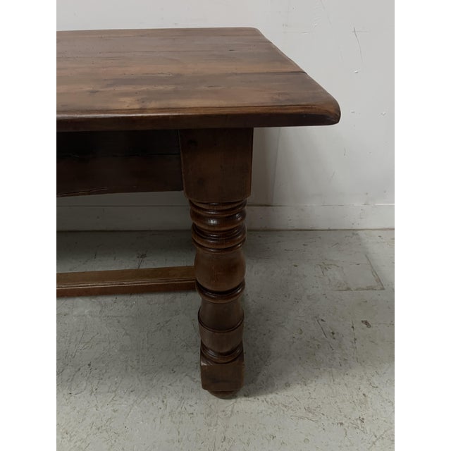 Large Antique Farmhouse Table in Beech, 1800s For Sale - Image 3 of 18