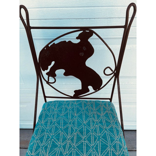 Pair Vintage Teena Iron Works Southwestern Bar Stools For Sale - Image 11 of 12