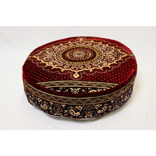 Antique Indian Hand Carved Chakki Rice Mill Stool or Ottoman, 1950s For Sale - Image 4 of 17