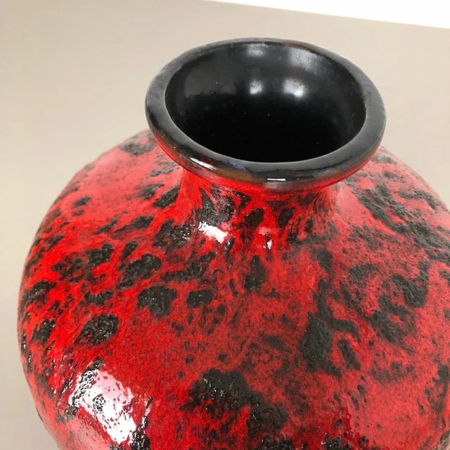 Ceramic Fat Lava Pottery Vase from Gräflich Ortenburg, Germany, 1960s For Sale - Image 7 of 16