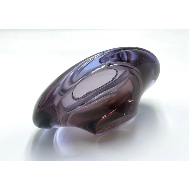 1960s Art Glass Ashtray attributed to Miloslav Klinger for Železný Brod, 1960s For Sale - Image 5 of 7