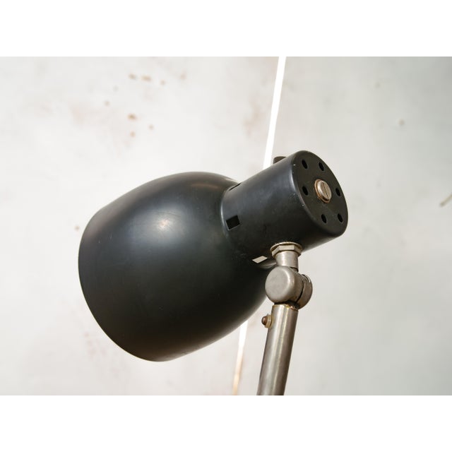 Bauhaus Model 98 Black Desk Lamp by H. Th. J. A. Busquet for Hala Zeist, Netherlands, 1950s For Sale - Image 9 of 11