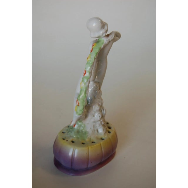 White Art Deco Porcelain Female Figurine Made in Germany Numbered For Sale - Image 8 of 10