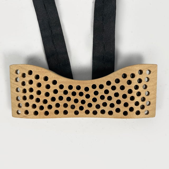 Wood Postmodern Italian Wooden Bow Tie by Mario Botta for Riva 120, 2002 For Sale - Image 7 of 13