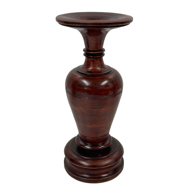 Chinese Vintage Chinese 6 Pieces Wooden Buddhist Offering Set For Sale - Image 3 of 12