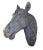 Antique French Plaster Horse Head Wall Mount For Sale In Atlanta - Image 6 of 7