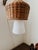 1960s 1960s Danish Wicker and Walnut Sconce For Sale - Image 5 of 5