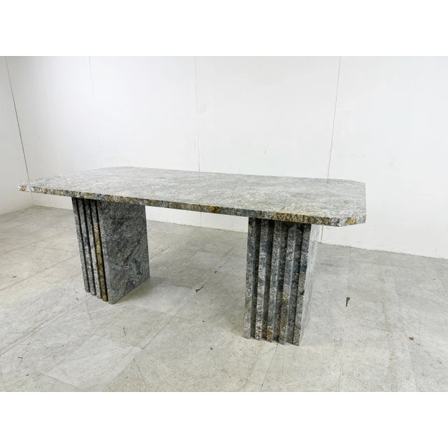Stone Vintage Granite Dining Table, 1970s For Sale - Image 7 of 11