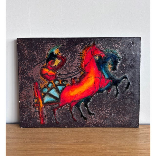 Vintage Ruscha Ceramic Wall Plaque, 1970s For Sale - Image 9 of 10
