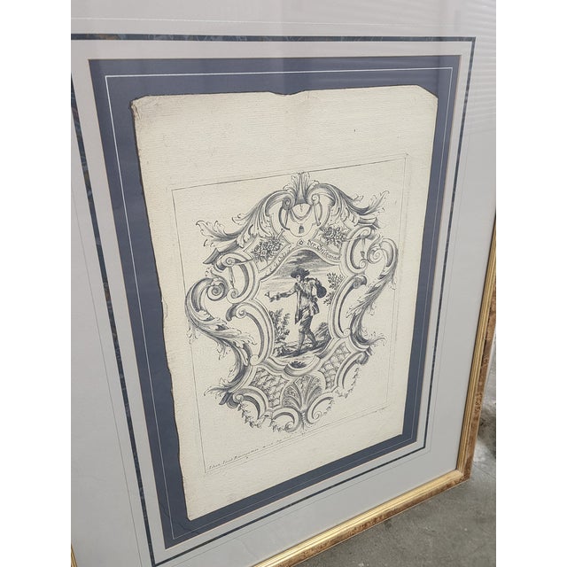 Wood Soicher Marin Johan Jacob Baumgartner Figural Engraving- A Pair For Sale - Image 7 of 11