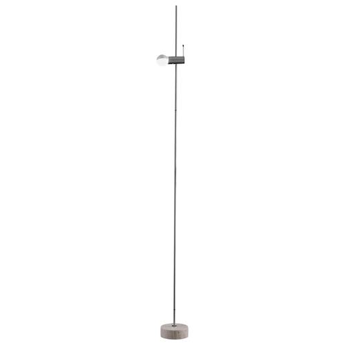 Floor Lamp in Marble and Metal by Tito Agnoli for Oluce For Sale - Image 9 of 9