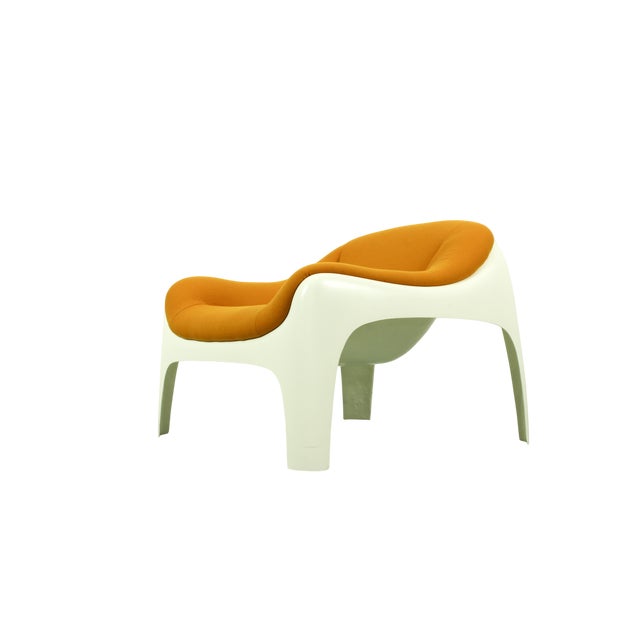 Orange Space Age Fiberglass Lounge Chair by Sergio Mazza for Artemide, 1960s For Sale - Image 8 of 18
