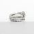 David Yurman Sterling Silver & Diamond Crossover X Ring For Sale - Image 9 of 15