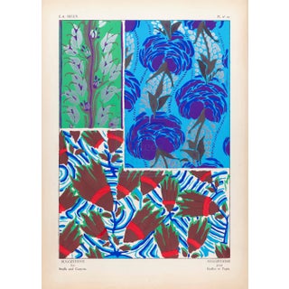 Ea Seguy Suggestions Pour Étoffes Et Tapis, Plate 12 For Sale