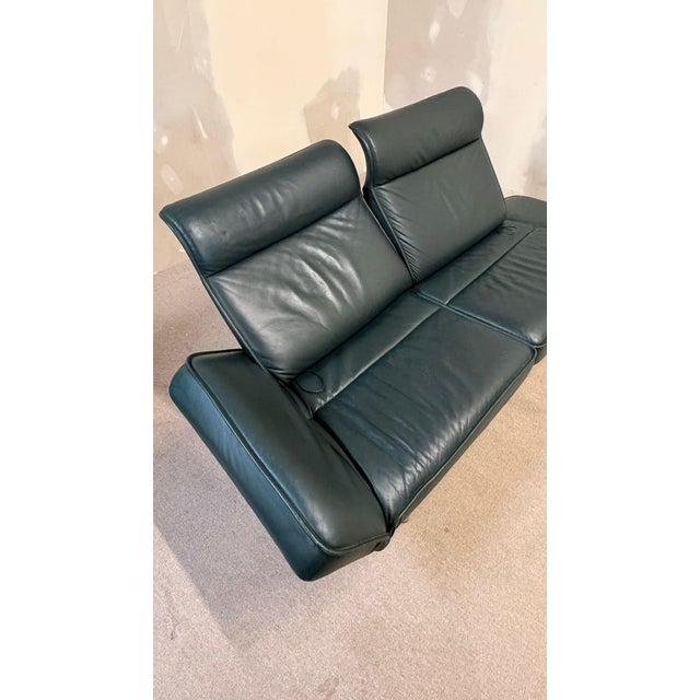 Vintage DS 450 Twist Leather Sofa by Thomas Althaus for de Sede, 1990s For Sale - Image 6 of 11
