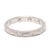 0.15ctw Diamond Faceted Band, Platinum, Ring Size 5, Stackable For Sale - Image 4 of 6