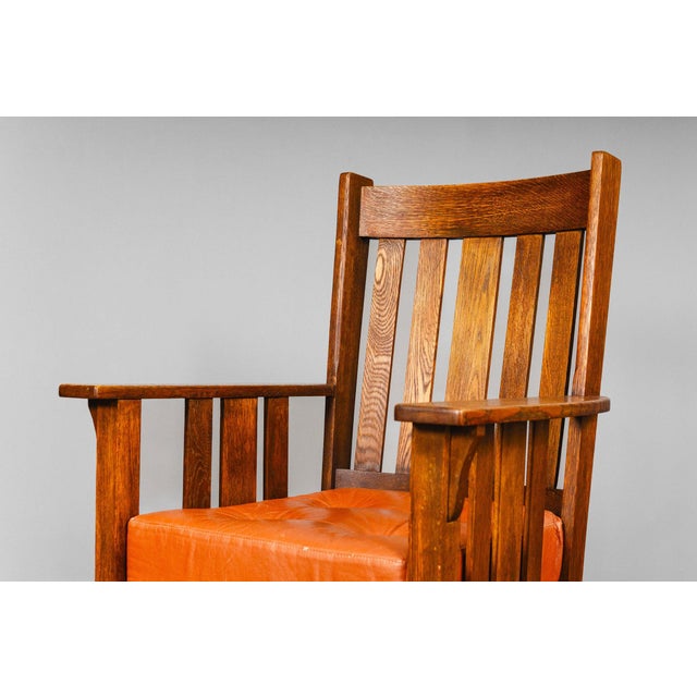 Art Nouveau Chair in Oak For Sale - Image 17 of 18