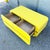 Postmodern Postmodern Yellow Gloss Laminate Waterfall Chest of Drawers With Gold Accents For Sale - Image 3 of 6