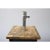 Wood Cork & Chrome Paul Evans Style Table Lamp For Sale - Image 7 of 8