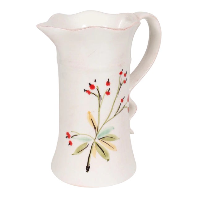Italian Ceramic Pitcher by Tiriduzzi For Sale