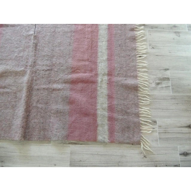 Textile Large Argentinean Taupe Heavy Wool Throw For Sale - Image 7 of 8