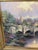 English 1980s Thomas Kinkade - Cobblestone Brooke S/P 34x 44 Canvas Framed For Sale - Image 3 of 7