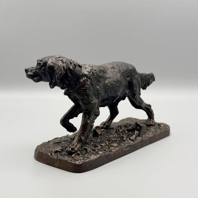 Fabio, English Setter, 1870s, Bronze For Sale - Image 6 of 7