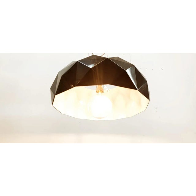 Black Murano Suspension Lamp With Freckles For Sale - Image 8 of 12