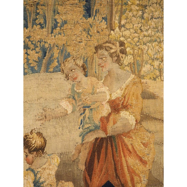 18th Century French Aubusson Park Scene Tapestry For Sale - Image 12 of 18
