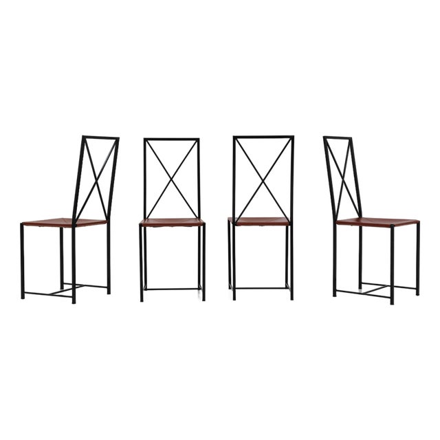 Moka Chairs by Asnago & Vender for Flexform, Italy, 1985, Set of 4 For Sale
