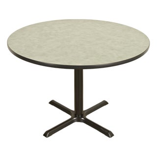 Herman Miller Style Modern Round Pedestal Dining Table or Game Table For Sale